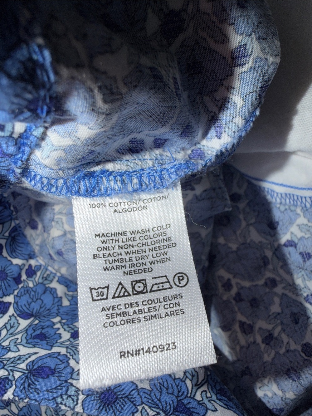 LOFT Floral Poplin Bow Mini Pocket Dress size small - Picture 7 of 9